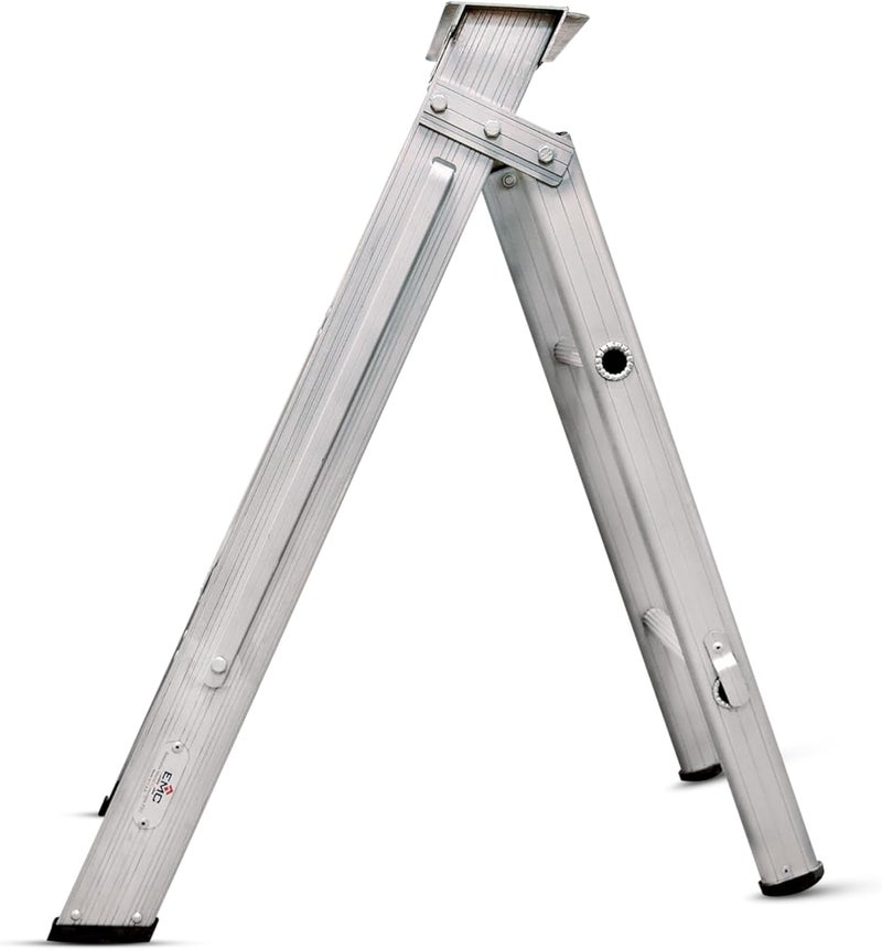 اي ام سي سلم ألومنيوم قابل للطي شديد التحمل من EMC مزود بأقدام مانعة للانزلاق - 3 درجات - Image 2